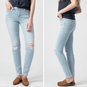 Frame Le Hogh skinny ripped jeans